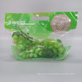 Fresh Grapes Packaging Bags With Zip Locks Plastic Poly Bag For Grape/Fruits/Vegetables Packaging Cpp Bag